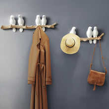 Load image into Gallery viewer, Resin birds figurine wall hooks decorative home decoration accessories key bag handbag coat rack holder wall hanger for clothes