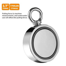 Load image into Gallery viewer, Double-Sided Magnetic Ring Super Powerful Fishing Magnets Salvage Magnetic Ring Hook For Fishing Lifting Hanging Retrieving