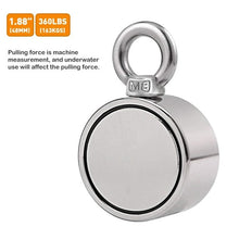 Load image into Gallery viewer, Double-Sided Magnetic Ring Super Powerful Fishing Magnets Salvage Magnetic Ring Hook For Fishing Lifting Hanging Retrieving